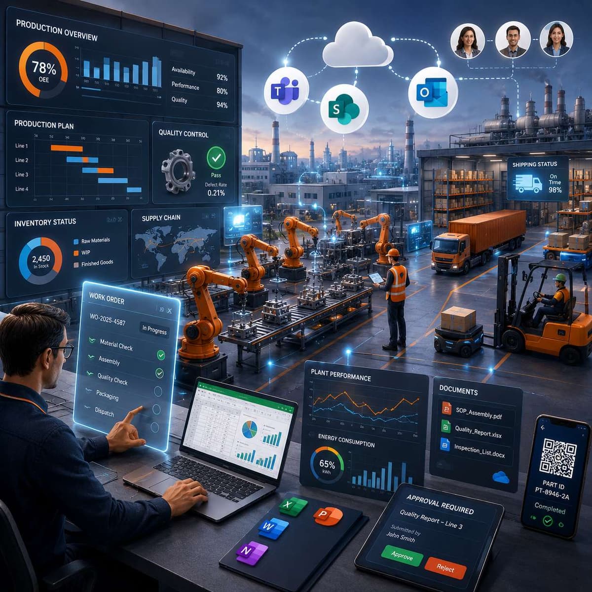 Microsoft Office add-ins for Manufacturing